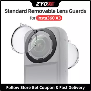 Lens Guards for Insta360 X3 Standard Removable Lens Protector Guard Insta 360 X3 Panoramic Camera Accessories
