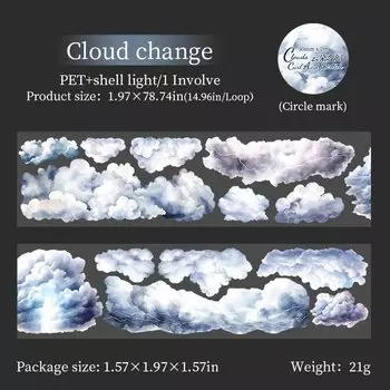 Лента Journal GO Cloud Theme 5x200 см