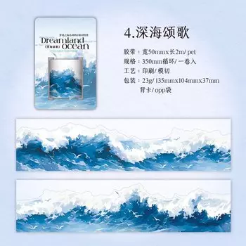 Лента Journal GO синяя 5x200 см