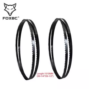 Ленточная пила FOXBC, 2 шт., 1510 мм, для Dewalt DW100 59-1/4 дюйма 59-1/2 дюйма 4 6 14 TPI 6,5 9,5 13 мм, ширина, углеродная ленточная пила, Деревообрабатывающие инструменты