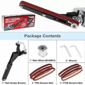 Ленточная шлифовальная машина TEMPS DETIR для угловой шлифовальной машины 100/115/125