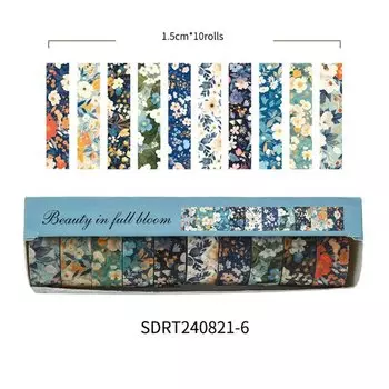 Ленты васи с ретро цветами YOUQIWJ