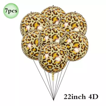 Леопардовые фольгированные шары EsenTroye 32 дюйма для дня рождения