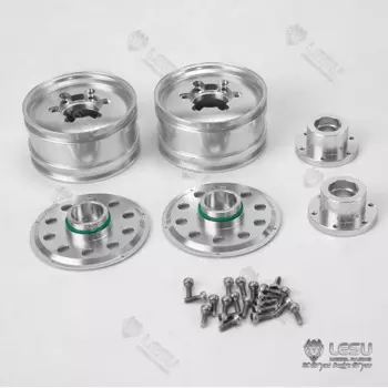 LESU Металлическая Передняя Ступица колеса для Tamiyaya 1/14 3363 1851 RC трактор грузовик 3348 с дистанционным управлением самосвал Th15249