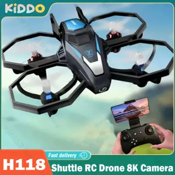 Летательный аппарат на радиоуправлении JJRC H118 8K камера Безголовый режим высокоскоростной вращающийся удерживающий высоту вертолет с дистанционным управлением