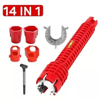 LETIITTGOO Многофункциональный ключ для раковины 5/8/14 в 1