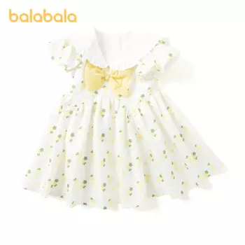 Летнее платье с бантом для девочек