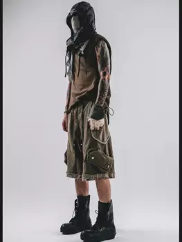 Летние мужские шорты в стиле потертости