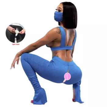 Летние уличные Сексуальные Невидимые Брюки с открытой промежностью, женские эластичные леггинсы с высокой талией, бесшовные обтягивающие брюки, спортивный женский костюм для йоги