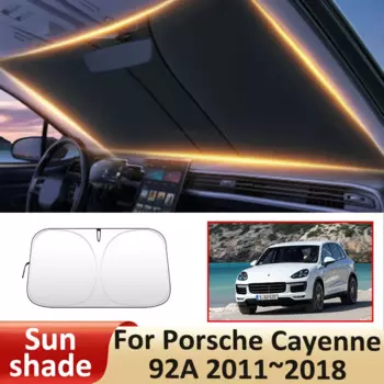 Летний автомобильный солнцезащитный козырек для Porsche Cayenne 92A 2011 ~ 2018, солнцезащитный козырек на лобовое стекло, Солнцезащитная теплоизоляция, автомобильные аксессуары