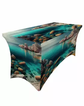 Летний ландшафт, океанская юбка, Свадебный, гостиничный, день рождения, скатерть для стола, Декор