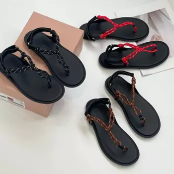 Летний летний женский ретро-Босоножки в стиле минимализма