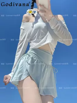 Летний женский солнцезащитный костюм для девушек