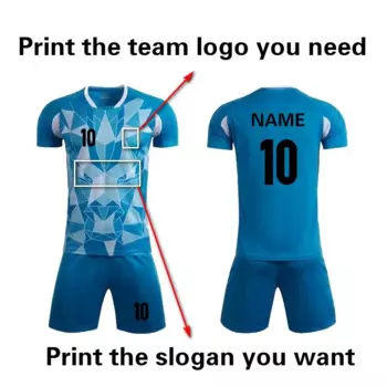 Летняя брендовая футбольная одежда, синяя, красная, белая Джерси, футболка с короткими рукавами, шорты, комплект 8623