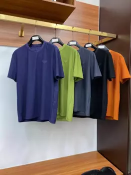 Летняя новая дышащая футболка с круглым вырезом и коротким рукавом