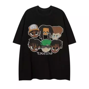 Летняя Пляжная рубашка для путешествий для женщин и мужчин, Базовая рубашка с круглым вырезом и принтом в стиле хип-хоп, Дред, летняя женская футболка с коротким рукавом 2022 3XL