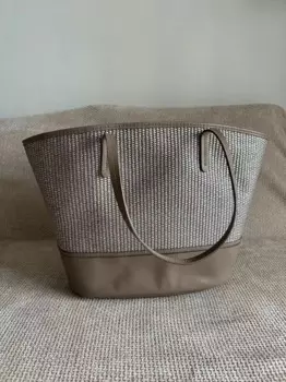 Летняя Повседневная Соломенная Сумка из натуральной кожи