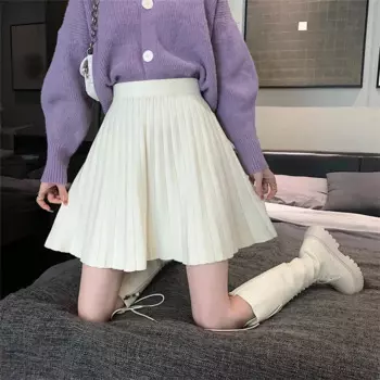 Летняя женская юбка, Модная стильная Свободная юбка, нежный подростковый стиль, простой и элегантный