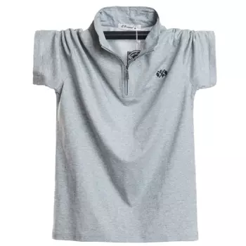 Лето 2023, Мужская футболка-поло в европейском и американском стиле, свободная повседневная футболка с эмблемой, большая футболка