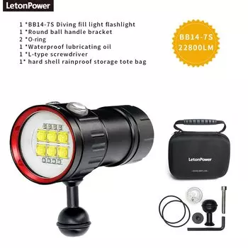 LetonPower профессиональный подводный фонарь 27 светодиодов