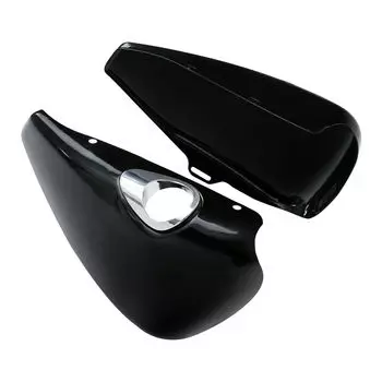 Левая и правая крышка аккумулятора мотоцикла с зажимами для Harley Sportster XL883 XL1200 2014-2021