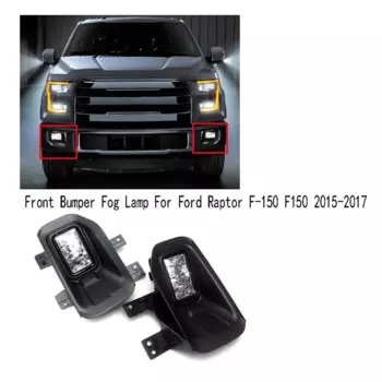 Левая и правая противотуманная фара на передний бампер в сборе для Ford Raptor F-150 F150 2015-2017 галогенные дневные ходовые огни