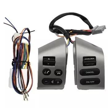 Левая + правая + проводная кнопка управления рулевым колесом для Nissan Tiida LIVINA Old Sylphy Кнопка громкости телефона