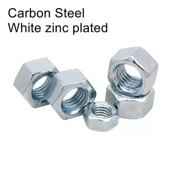 Левая резьба, шестигранная гайка, углеродистая сталь, черная и белая мелкая резьба, Метрическая фотометрическая резьба, M14, M16, M18, M20