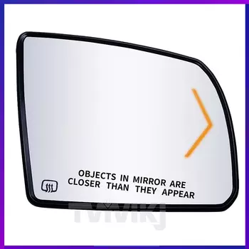 Левое и правое боковое зеркало заднего вида, стеклянный объектив для Toyota Tundra Sequoia 2007-2019, детектор слепых зон, вспомогательные автомобильные зеркала