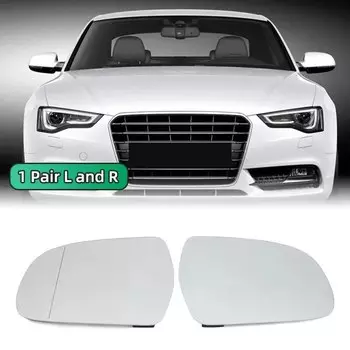 Левое и правое зеркальное стекло с подогревом для водителя со стороны пассажира для Audi A4 S4 RS4 B8.5, A5 S5 RS5 B8.5 10-16, A3 8P RS3