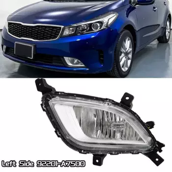 Левый передний бампер, противотуманная фара для KIA Forte 2017 2018, запасные части, противотуманная фара для автомобиля, задняя фара, задняя фара 92201-A7500