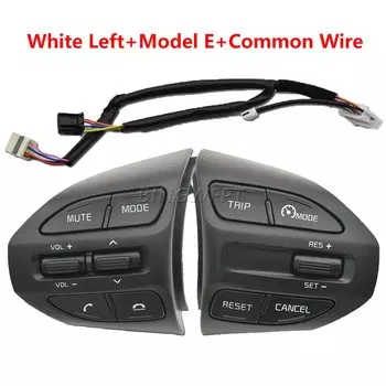 Левый + правый + провод для Kia RIO 2018-2021 X-LINE K2 RIO 4, кнопки на руле, круиз-контроль, дистанционный объем, Bluetooth, автомобильные переключатели