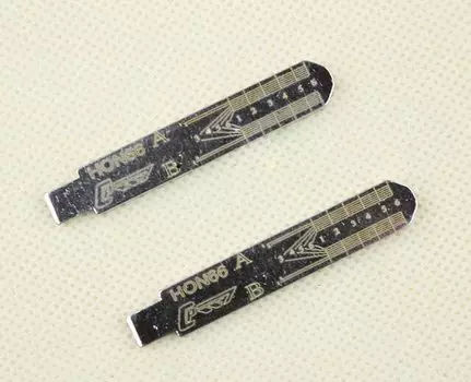 Лезвие для ключа HON66 с гравировкой, для Honda Acura BYD Great Wall Scale, режущий ключ для зубов, пустой ключ 2 в 1 (№ 25)