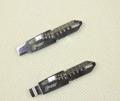 Лезвие для ключа NE72 с гравировкой для Peugeot 206, 207, Citroen, заготовка для резки зубов в масштабе 2 в 1 (No 53)