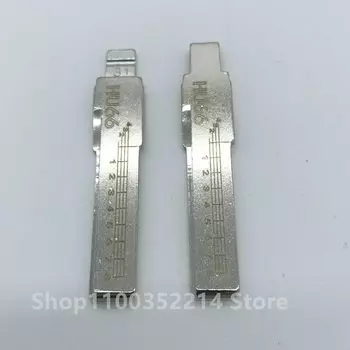 Лезвие для ключа с гравировкой, 10 шт., HU66, резка зубов, чистый ключ 2 в 1, Lishi HU66 #31 для Audi Skoda