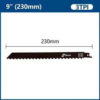 Лезвие для сабельной пилы CMCP 9 дюймов 3TPI для дерева