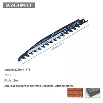 Лезвие для сабельной пилы ZJMZYM из карбида вольфрама