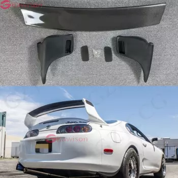 Лезвие из углеродного волокна 1993-2002 для Toyota Supra MK4 TRD стиль спойлер JZA80 заднее крыло багажника спойлер