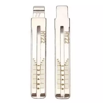 Лезвие ключа с гравировкой HY22 Для Hyundai ix35 Kia Sportage, резные ключи с режущими зубцами 2 в 1 (№ 77)