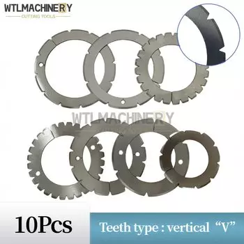 Лезвия для складного станка, 10 шт., лезвия для складного станка, Складные лезвия для MBO-папки, БЕЛЫЕ СТАЛЬНЫЕ зубья, Тип: вертикальный «В»