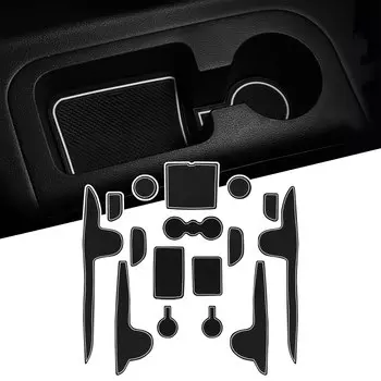 LFOTPP автомобиля двери паз коврик для Hyundai Santa Fe TM 2021 2022 2023 противоскользящие коврик резиновые ворота слот Pad автомобиль Santa Fe аксессуары 2023