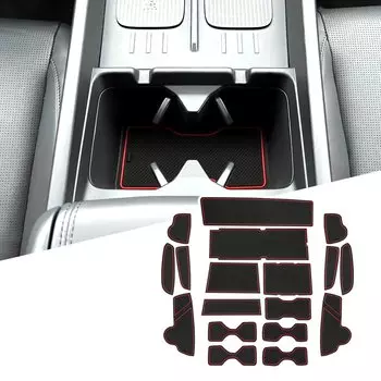 LFOTPP дверной паз коврик для Hyundai Santa Fe 2024 автомобиль противоскользящий коврик резиновые ворота паз колодки авто Hyundai Santa Fe аксессуары 2024