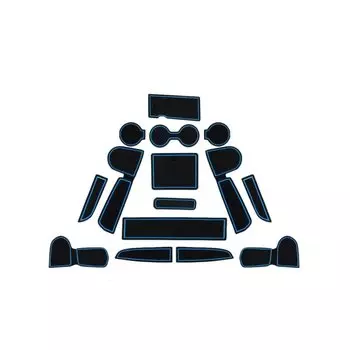 LFOTPP Коврик для дверных слотов для Ceed 2018-2022/XCeed 2020-2022 Автомобильный противоскользящий резиновый коврик для ворот Интерьер Kia Ceed Аксессуары 2022