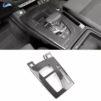 LHD для Audi Q5 Q5L FY 2018 2018 2020 2021, автомобильная текстура из углеродного волокна, центральная консоль, панель переключения передач, рамка, защитная накладка