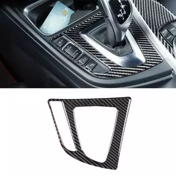 LHD для BMW 3 4 серии F30 F32 2013 2014 2015 2016 2017 2018 из углеродного волокна, внутренняя панель управления переключением передач, отделка