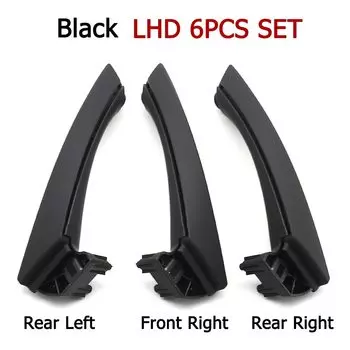 LHD RHD Бежевый Черный Серый Комплект внутренних дверных ручек Замена для BMW 3 серии E90 E91 E92 316 318 320 325 328i 2004-2012