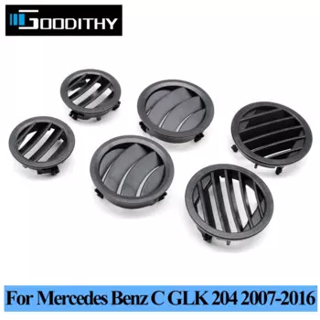 LHD RHD черная Автомобильная приборная панель, передний кондиционер, вентиляционная решетка, панель для Mercedes Benz W204 X204C GLK Class 2007-2016
