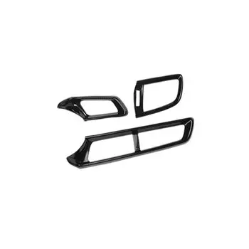 LHD RHD для Honda Fit Jazz GK5 2015-2018 Автомобильная боковая Передняя Центральная наклейка на вентиляционное отверстие крышка отделка аксессуары для интерьера