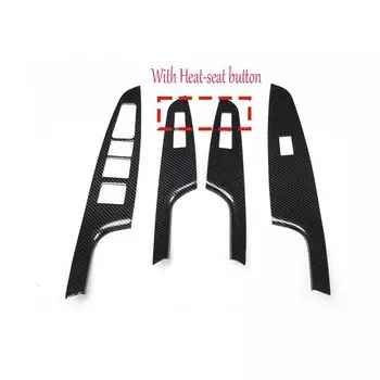 LHD RHD для Hyundai Tucson 2019 2020, внутренняя крышка переключения передач из углеродного волокна, крышка чашки с водой, накладка на окно, переключатель, накладка, аксессуары