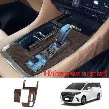 LHD RHD для Toyota Alphard Vellfire 40 Series 2023 2024, центральная консоль автомобиля, панель переключения передач, крышка ручного тормоза, аксессуары для интерьера
